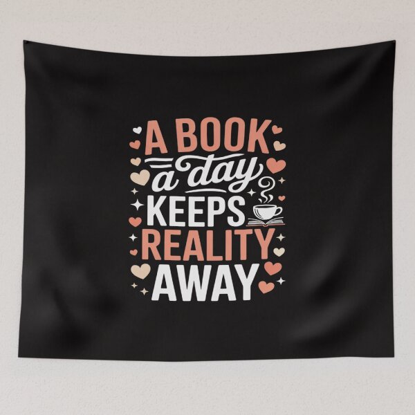 Item preview, A Book A Day Keeps Reality Away Book Lovers Reader Gifts designed and sold by HesterFoley.
