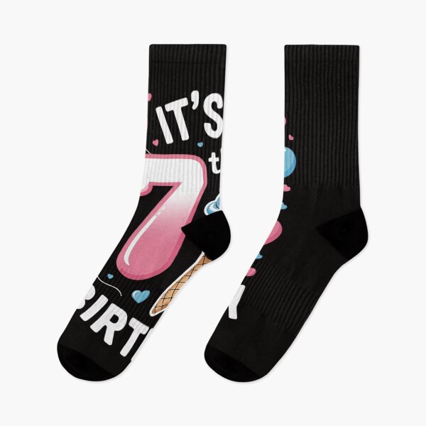 Item preview, 7th Birthday Girl 7 Years, Ice Cream, Number 7 designed and sold by HesterFoley.