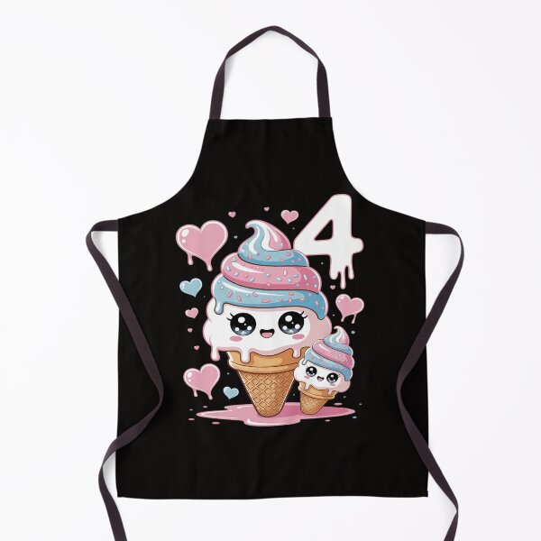 Item preview, 4th Birthday Girl 4 Years, Ice Cream, Number 4 designed and sold by HesterFoley.