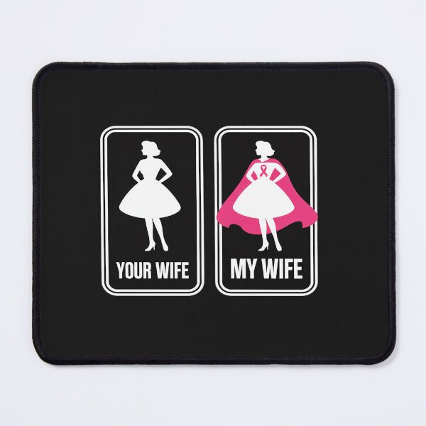 Item preview, Your Wife My Wife Husband Breast Cancer Awareness designed and sold by tkhrbika.