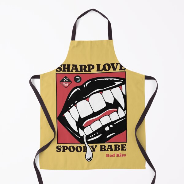 Item preview, Sharp Love – Spooky Babe Red Kiss Vampire Lips Shirt designed and sold by EliteWear212.