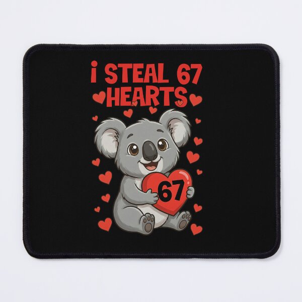 Item preview, Cute Koala Valentine I Steal 67 Six Seven Hearts designed and sold by LashondaGreen89.