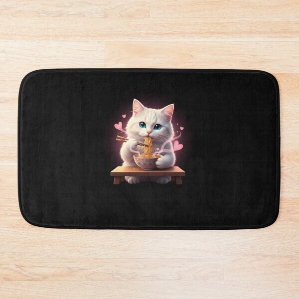 Item preview, Fluffy Ramen Love Cat – Japanese Valentine Art designed and sold by SWEET-TINAPAY.