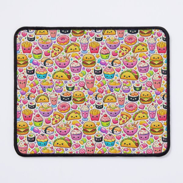 Item preview, Ultimate Viral Food Pattern | Seamless Desserts, Burgers, Pizza, Sushi & Drinks designed and sold by MeghannsMinimalMeals.