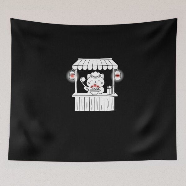 Item preview, Happy Ramen Cat – Japanese Valentine Night designed and sold by SWEET-TINAPAY.