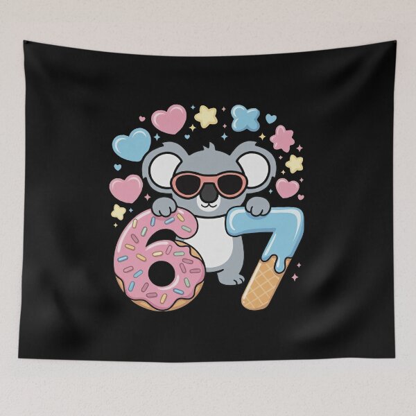 Item preview, Cool Koala 67 Six Seven Donut Ice Cream Design designed and sold by LashondaGreen89.
