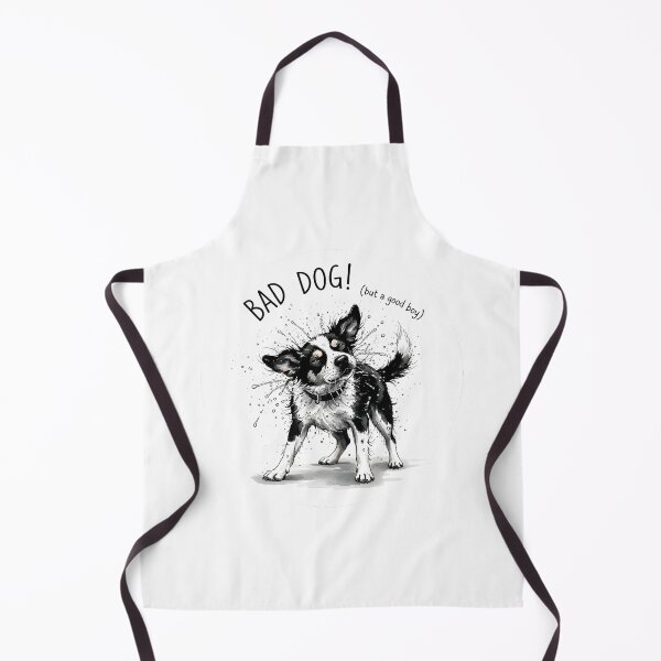 Item preview, Bad Dog Good Dog Sticker Sumi-e Ukiyo-e Watersplash ink Art designed and sold by blacksealstudio.