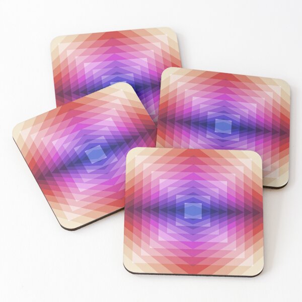 Item preview, Geometric Layout In Red, Pink, Purple, Geometric Abstraction, Abstract Art designed and sold by DDJust4U.