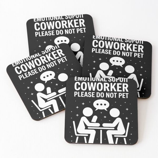 Item preview, Emotional Support Coworker Joke designed and sold by daillotadlboxmu.