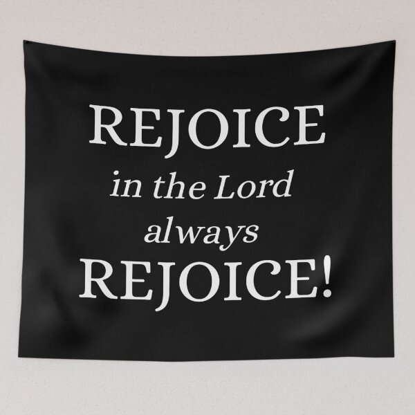 Item preview, White version of Rejoice! (2) designed and sold by LoveGraceValor.