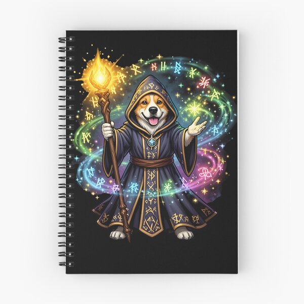 Item preview, rpg dog A magical dog wizard casting spells designed and sold by Uglyandcute.