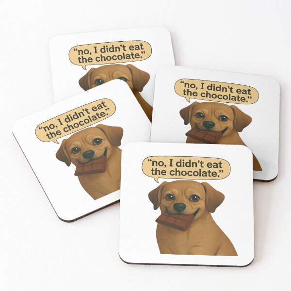 Item preview, dog Denies Eating Chocolate with Clear Evidence designed and sold by PluffyPanda.