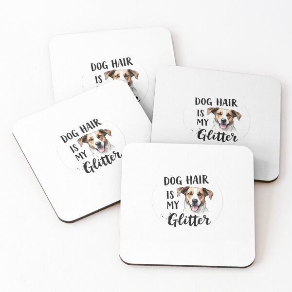 Item preview, Dog Hair Is My Glitter Sticker Sumi-e Ukiyo-e Watersplash ink Art designed and sold by blacksealstudio.