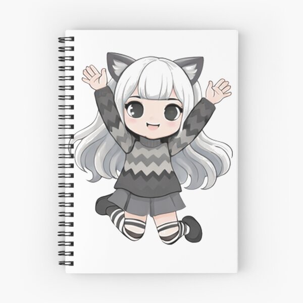 Item preview, Adorable Kawaii Cat Girl Character designed and sold by Silrom.