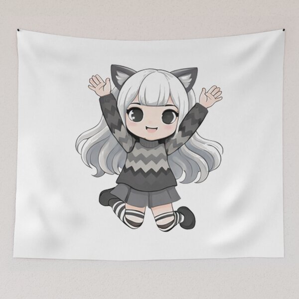 Item preview, Adorable Kawaii Cat Girl Character designed and sold by Silrom.