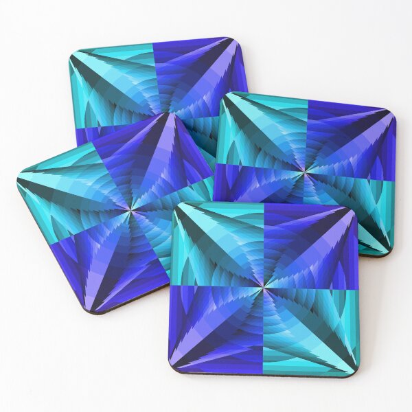 Item preview, Asymmetric Layout in Blue, Geometric Abstraction designed and sold by DDJust4U.