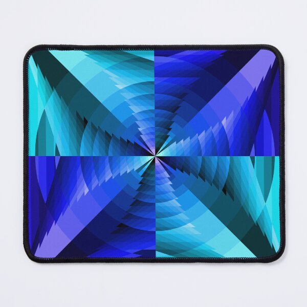 Item preview, Asymmetric Layout in Blue, Geometric Abstraction designed and sold by DDJust4U.