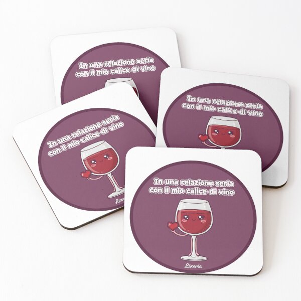 Item preview, In a Serious Relationship with Wine - Funny Single Quote designed and sold by Lixeria.