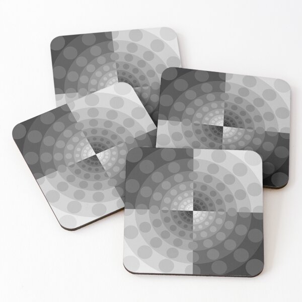 Item preview, Asymmetric Layout in Greyscale, Geometric Abstraction, Op Art, Abstract Art designed and sold by DDJust4U.