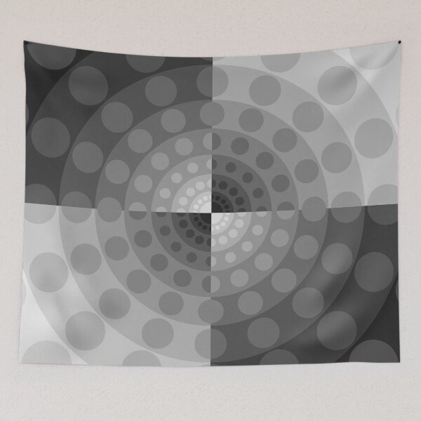 Item preview, Asymmetric Layout in Greyscale, Geometric Abstraction, Op Art, Abstract Art designed and sold by DDJust4U.