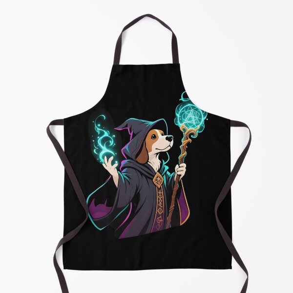 Item preview, rpg dog A magical dog wizard casting spells designed and sold by Uglyandcute.