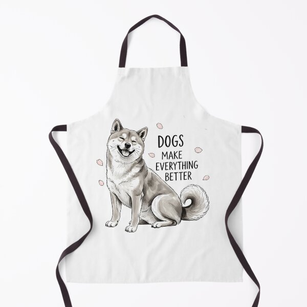 Item preview, Dogs Make Everything Better Sticker Sumi-e Ukiyo-e Watersplash ink Art designed and sold by blacksealstudio.