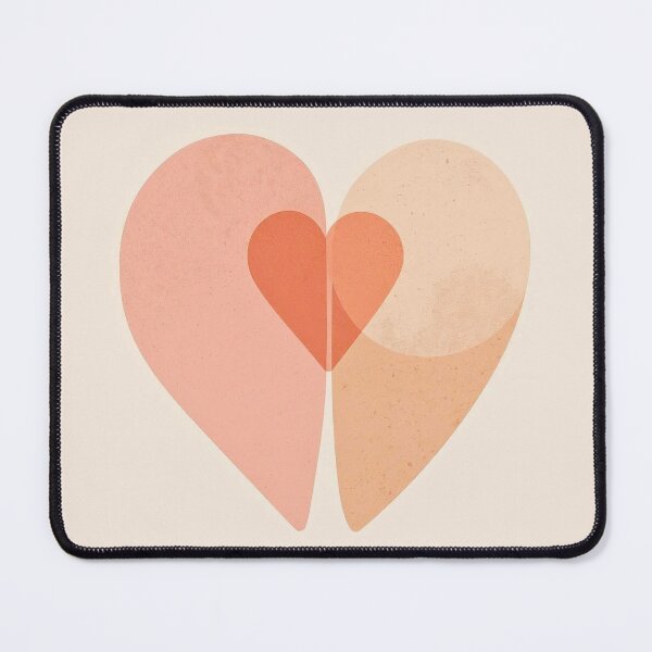 Item preview, Centered Soul: Minimalist Radiant Heart Abstract Art designed and sold by Cozyartsss.