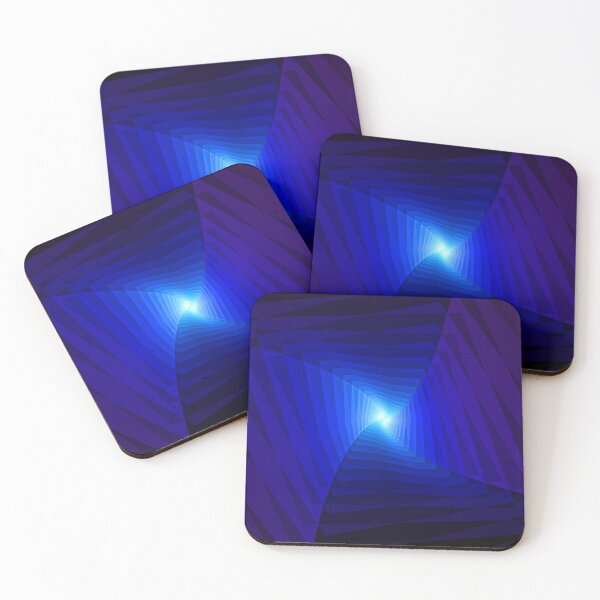 Item preview, Infinite Path, Geometric Abstraction, Blue, Op Art, Abstract Art designed and sold by DDJust4U.