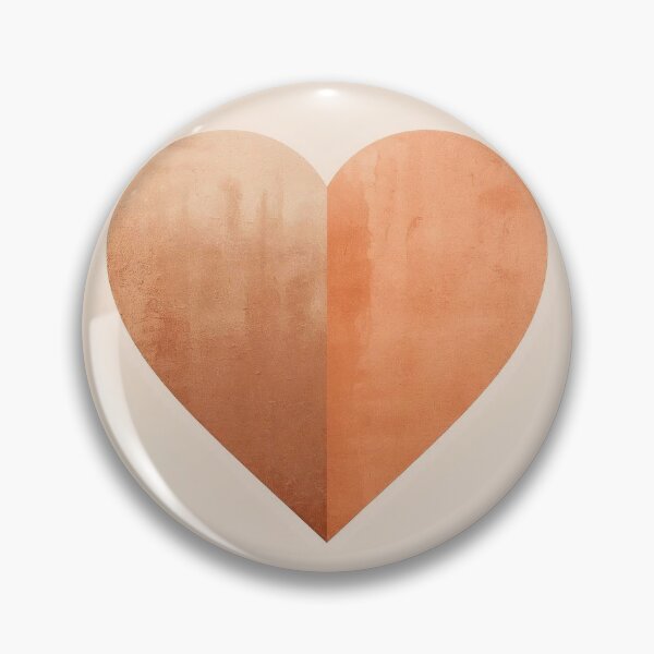 Item preview, Copper Pulse: Minimalist Mid-Century Textured Heart Abstract designed and sold by Cozyartsss.