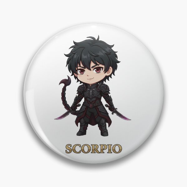 Item preview, Scorpio Zodiac Shadow Assassin - Cute Chibi Art designed and sold by WildWeave.