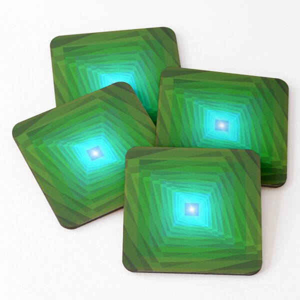 Item preview, Infinite Path, Geometric Abstraction, Green, Abstract Art designed and sold by DDJust4U.