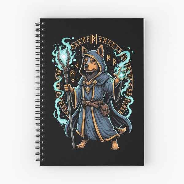 Item preview, rpg dog A magical dog wizard casting spells designed and sold by Uglyandcute.