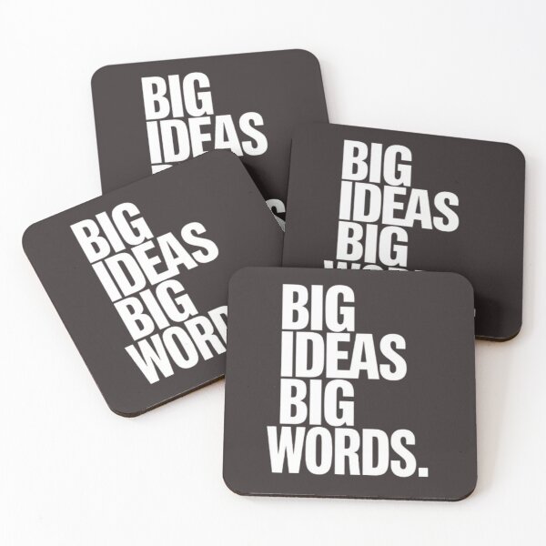 Item preview, Big Ideas Big Words Typography T-Shirt designed and sold by CleanInkStudio.