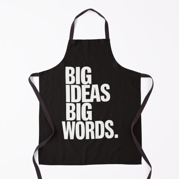 Artikelvorschau, T-Shirt mit dem Aufdruck „Große Ideen, große Worte“ entworfen und verkauft von CleanInkStudio.