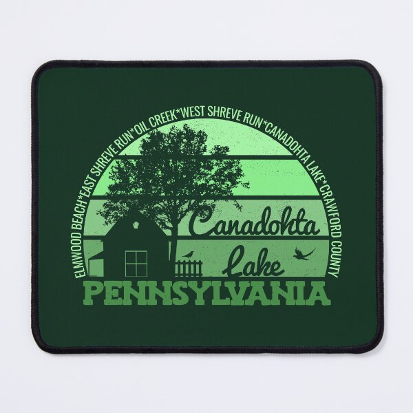 Item preview, Canadohta Lake Pennsylvania Sunset Retro Vintage Local Pride Logo designed and sold by CRHPOD20.
