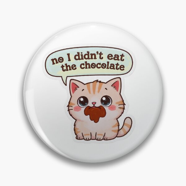 Item preview, Cute Cat Denies Eating Chocolate with Evidence designed and sold by PluffyPanda.