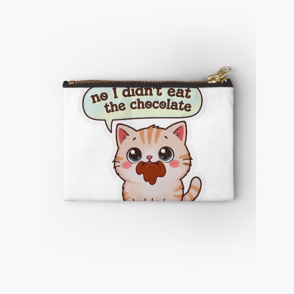 Item preview, Cute Cat Denies Eating Chocolate with Evidence designed and sold by PluffyPanda.