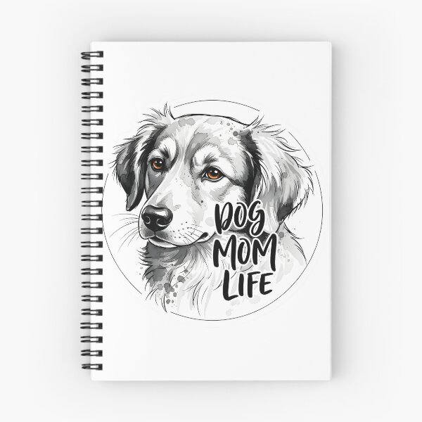 Item preview, Dog Mom Life Sticker Sumi-e Ukiyo-e Watersplash ink Art designed and sold by blacksealstudio.