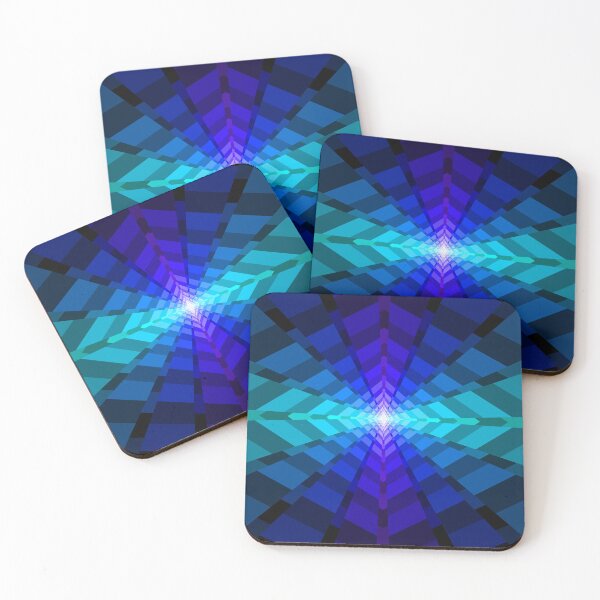 Item preview, Geometric Layout In Blues and Turquoise, Geometric Abstraction, Abstract Art designed and sold by DDJust4U.