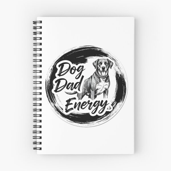 Item preview, Dog Dad Energy Sticker Sumi-e Ukiyo-e Watersplash ink Art designed and sold by blacksealstudio.