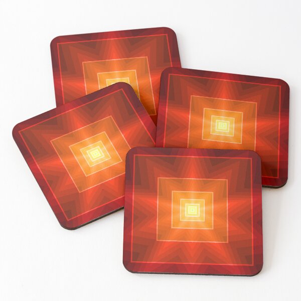 Item preview, Geometric Layout In Red, Orange and Yellow, Geometric Abstraction, Abstract Art designed and sold by DDJust4U.