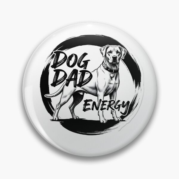 Item preview, Dog Dad Energy Sticker Sumi-e Ukiyo-e Watersplash ink Art designed and sold by blacksealstudio.