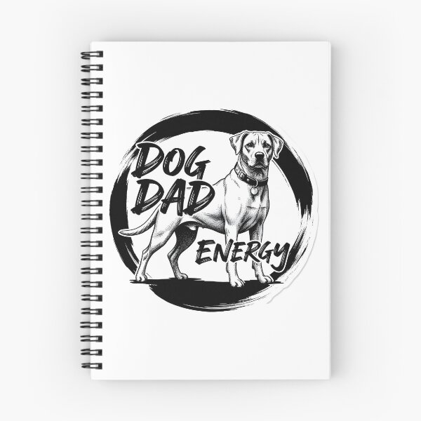 Item preview, Dog Dad Energy Sticker Sumi-e Ukiyo-e Watersplash ink Art designed and sold by blacksealstudio.