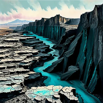 Artwork thumbnail, Turquoise Rift by olusion