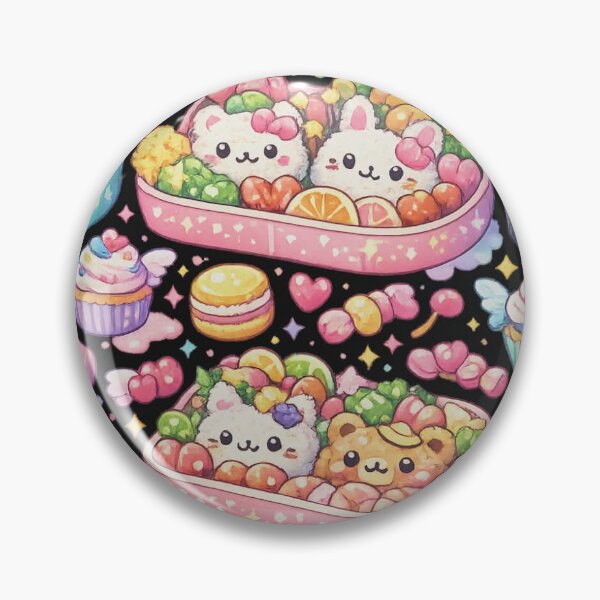 Item preview, Magical Bento Picnic Pattern | Seamless Kawaii Sushi, Desserts & Pastel Food Design designed and sold by MeghannsMinimalMeals.