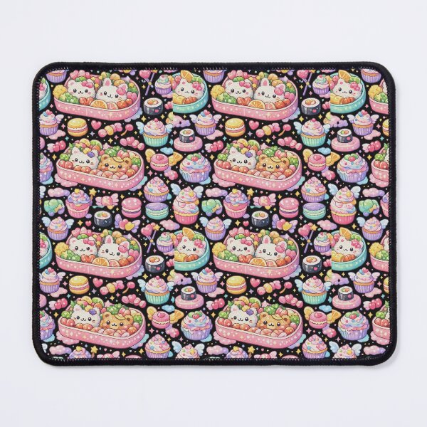 Item preview, Magical Bento Picnic Pattern | Seamless Kawaii Sushi, Desserts & Pastel Food Design designed and sold by MeghannsMinimalMeals.
