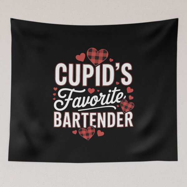 Item preview, cupid's Favorite Bartender Valentine's Day designed and sold by FaithAbbott.