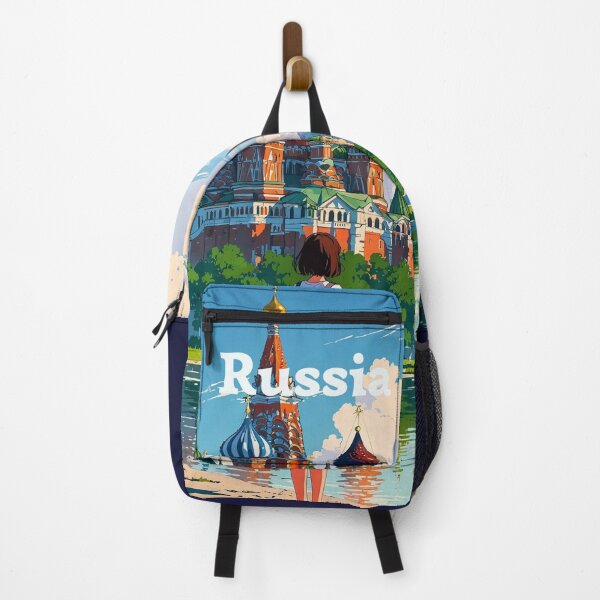 Item preview, Russia Moscow Cathedral Anime Travel Poster designed and sold by Innova_Creations.