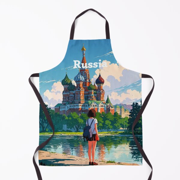 Item preview, Russia Moscow Cathedral Anime Travel Poster designed and sold by Innova_Creations.