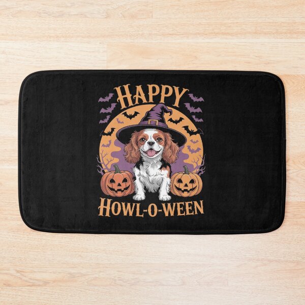 Item preview, Cavalier King Charles Spaniel Dog Whitch Hat Halloween designed and sold by tkhrbika.
